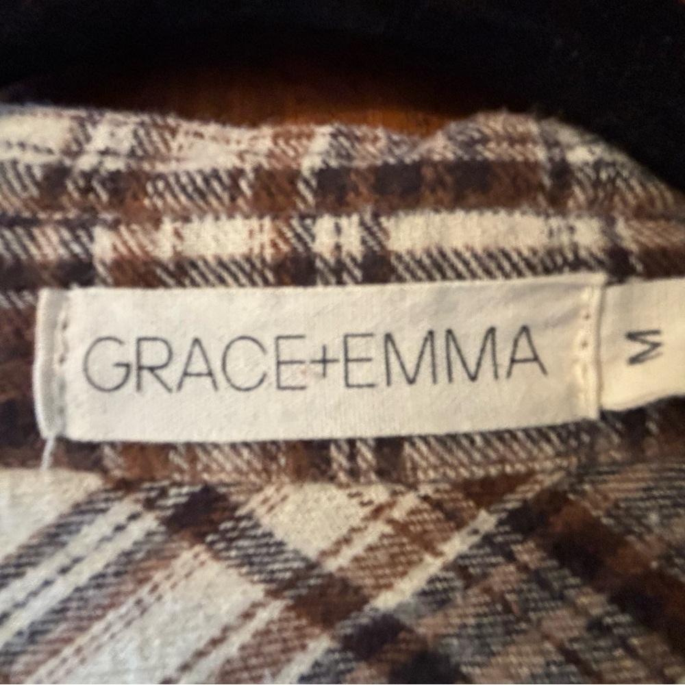 Grace & Emma Plaid Shirt Dress - Picture 4 of 4